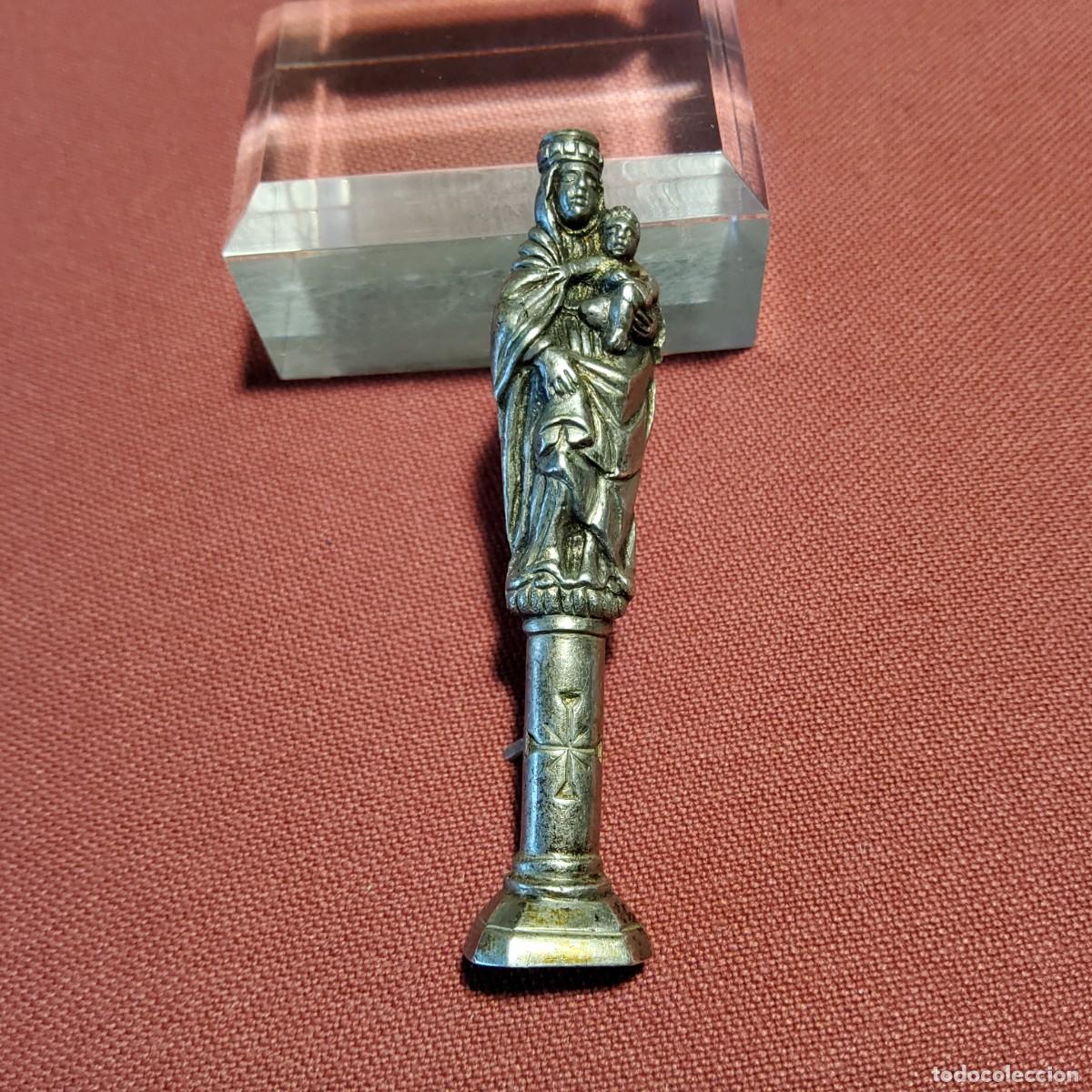 Antig&uuml;edades: ANTIGUO APLIQUE DE LA VIRGEN DEL PILAR - Foto 1
