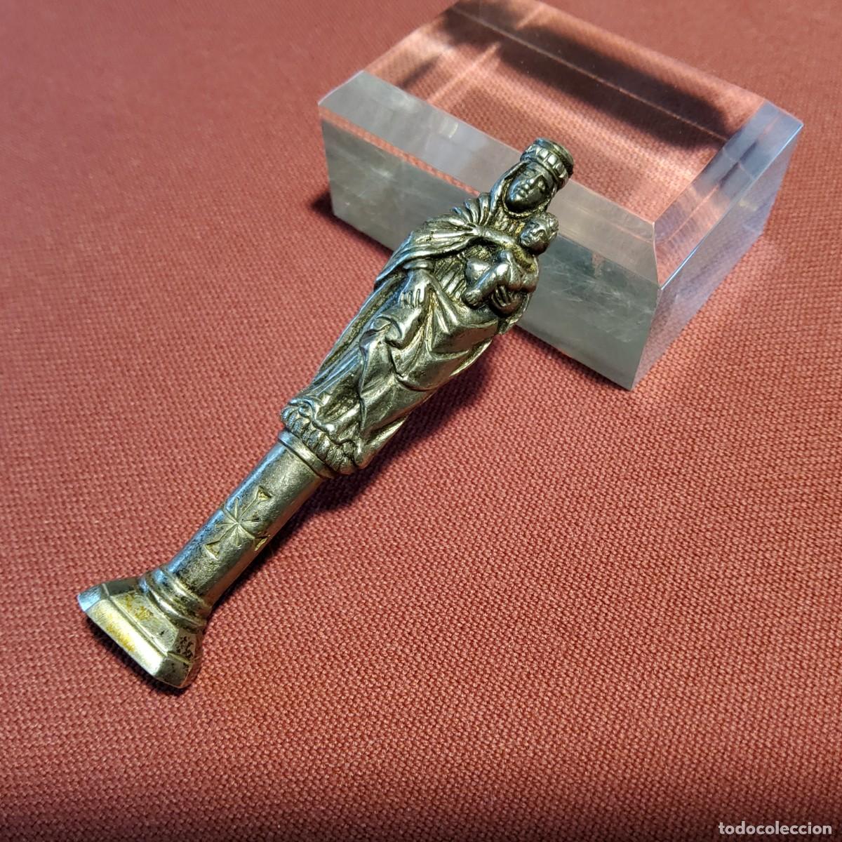 Antig&uuml;edades: ANTIGUO APLIQUE DE LA VIRGEN DEL PILAR - Foto 2