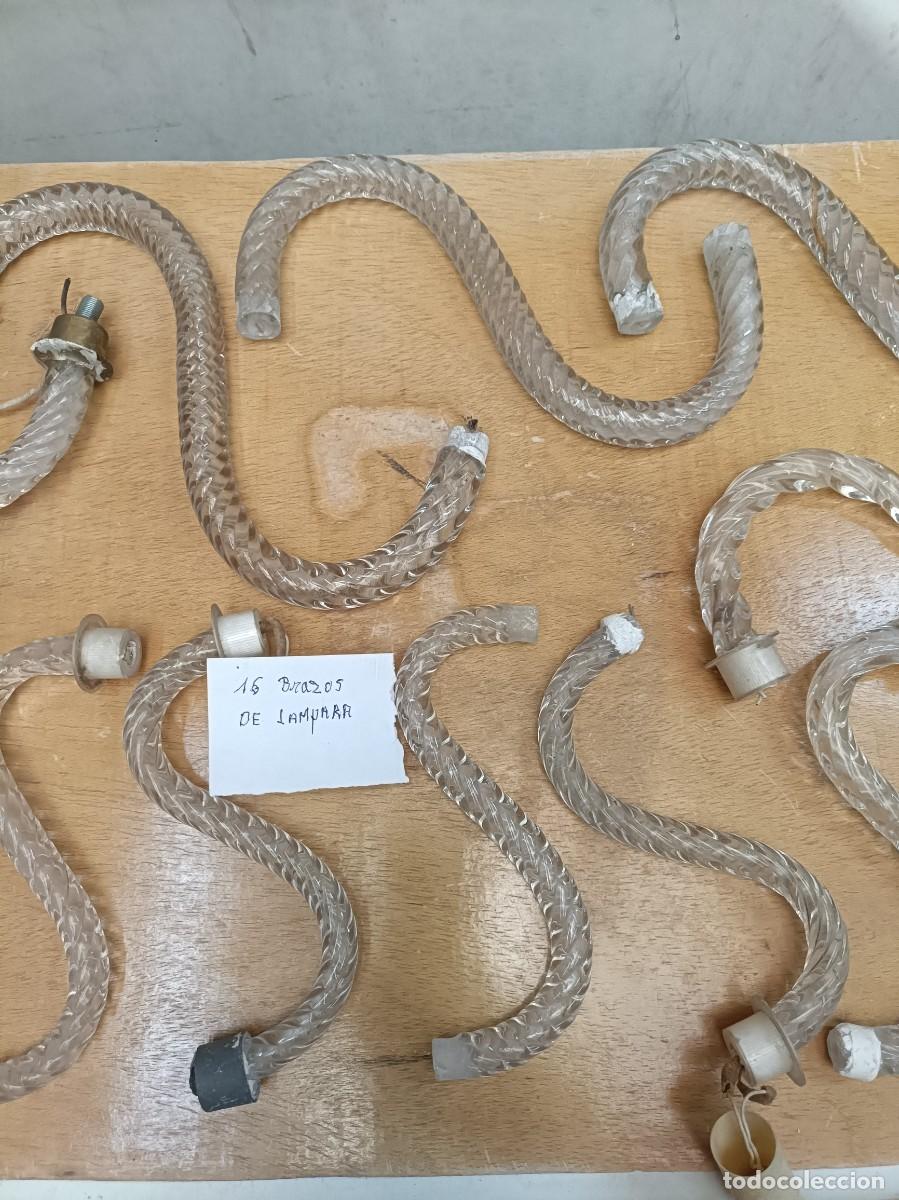 Antig&uuml;edades: Repuestos de 16 brazos de lamparas - Foto 1