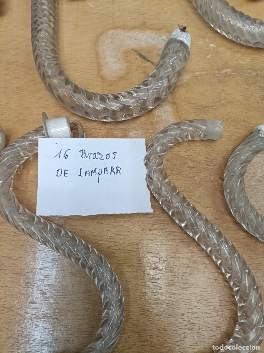 Antig&uuml;edades: Repuestos de 16 brazos de lamparas - Foto 3