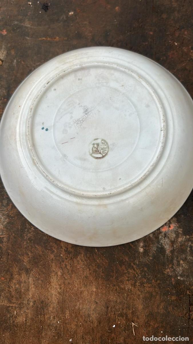 Antig&uuml;edades: PLATO ANTIGUO CON PAJAROS DE 23 CMS. DE DIAMETRO - Foto 3