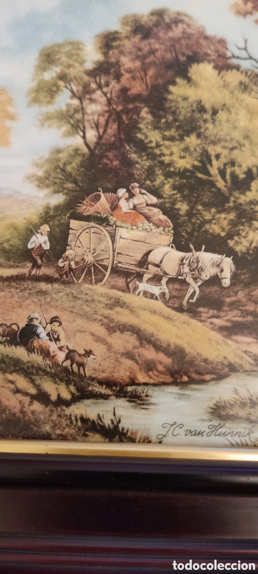 Antig&uuml;edades: Cuadro cer&aacute;mico JC van Hunnik - Foto 2