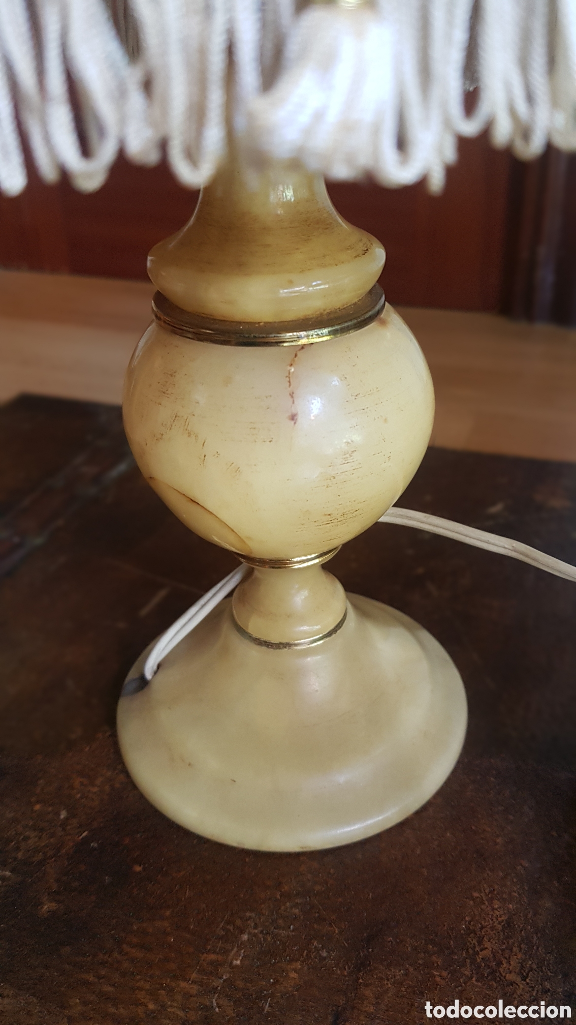 Antig&uuml;edades: Lampara de alabastro. Herna - Foto 3