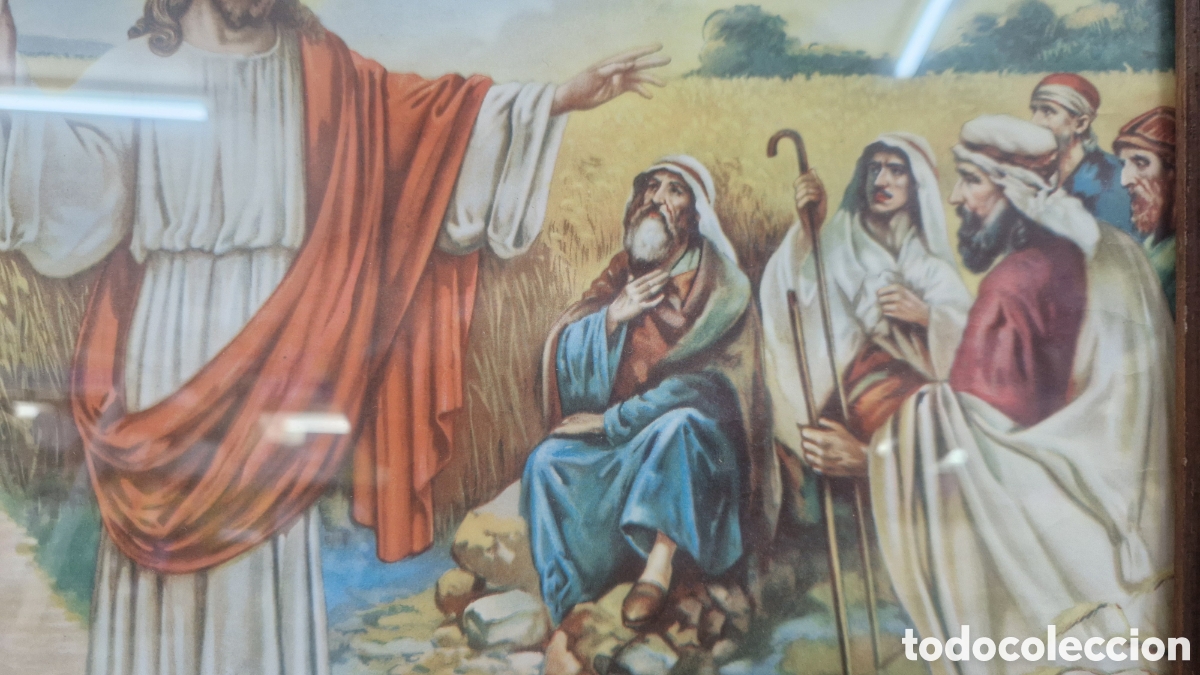 Antig&uuml;edades: Cuadro ,lamina religiosa antigua - Foto 2