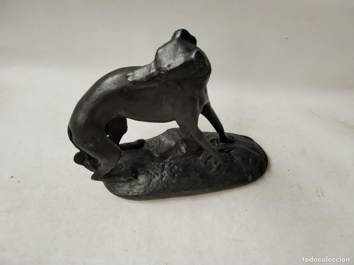 Antig&uuml;edades: figura perro galgo vintage - Foto 3
