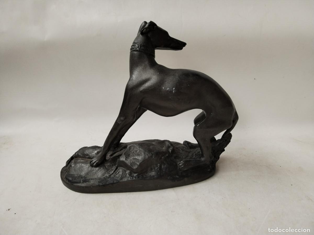 Antig&uuml;edades: figura perro galgo vintage - Foto 4