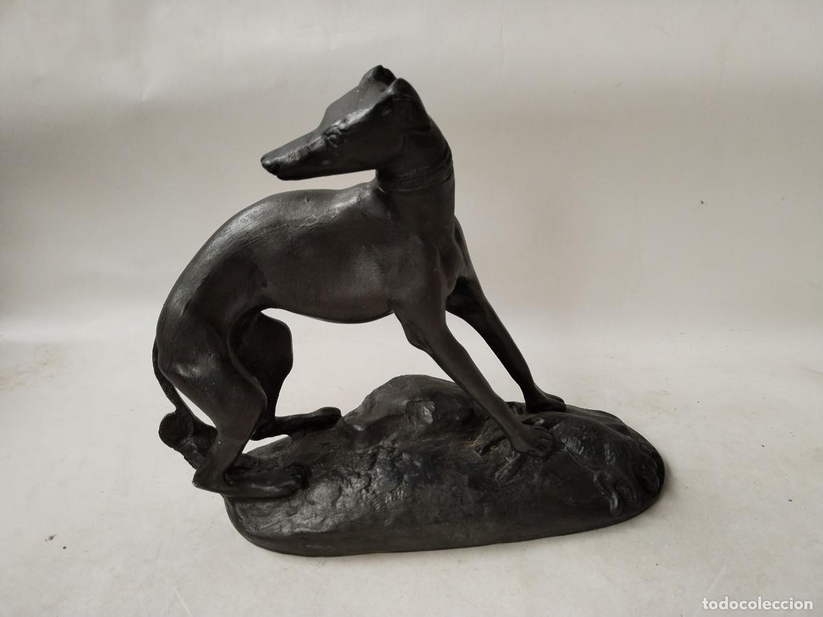 Antig&uuml;edades: figura perro galgo vintage - Foto 5