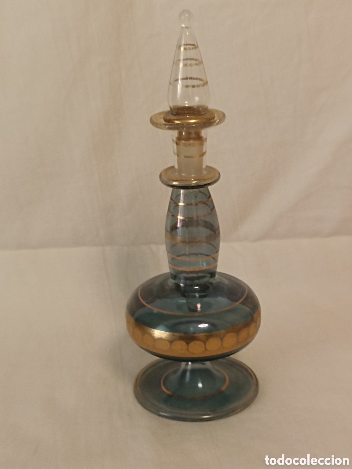 Antig&uuml;edades: Perfumero de cristal antiguo - Foto 6
