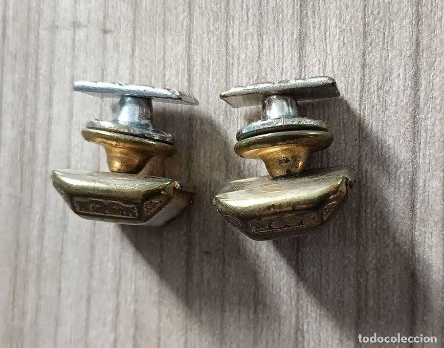 Antig&uuml;edades: Moda, complementos, juego antiguos gemelos para camisa - Foto 2