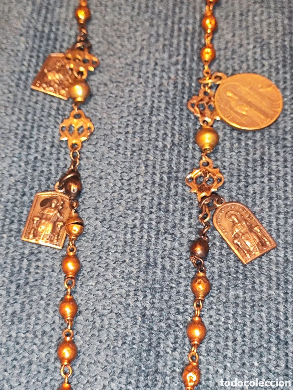 Antig&uuml;edades: ROSARIO ANTIGUO DE ORO Y PLATA - Foto 9