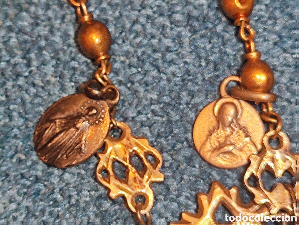 Antig&uuml;edades: ROSARIO ANTIGUO DE ORO Y PLATA - Foto 14