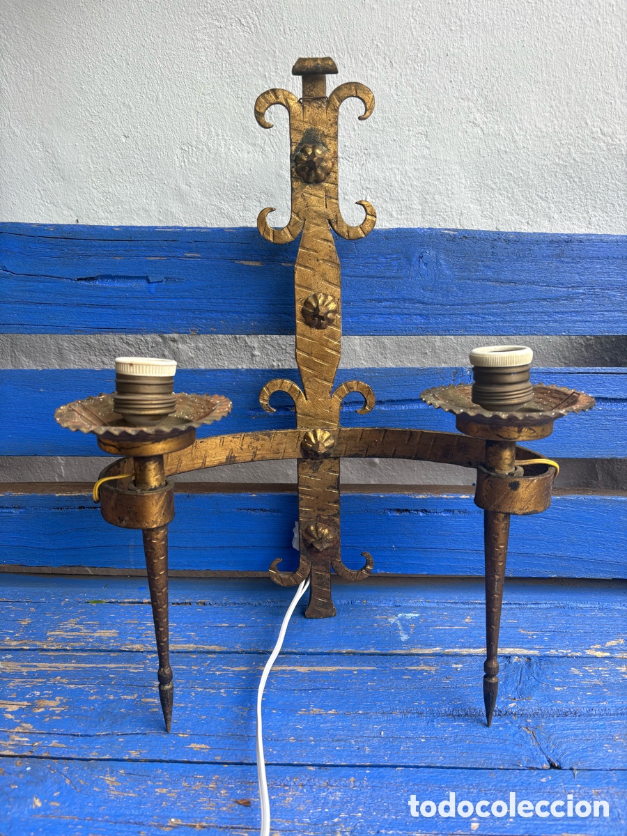 Antig&uuml;edades: APLIQUE HIERRO FORJADO - Foto 12