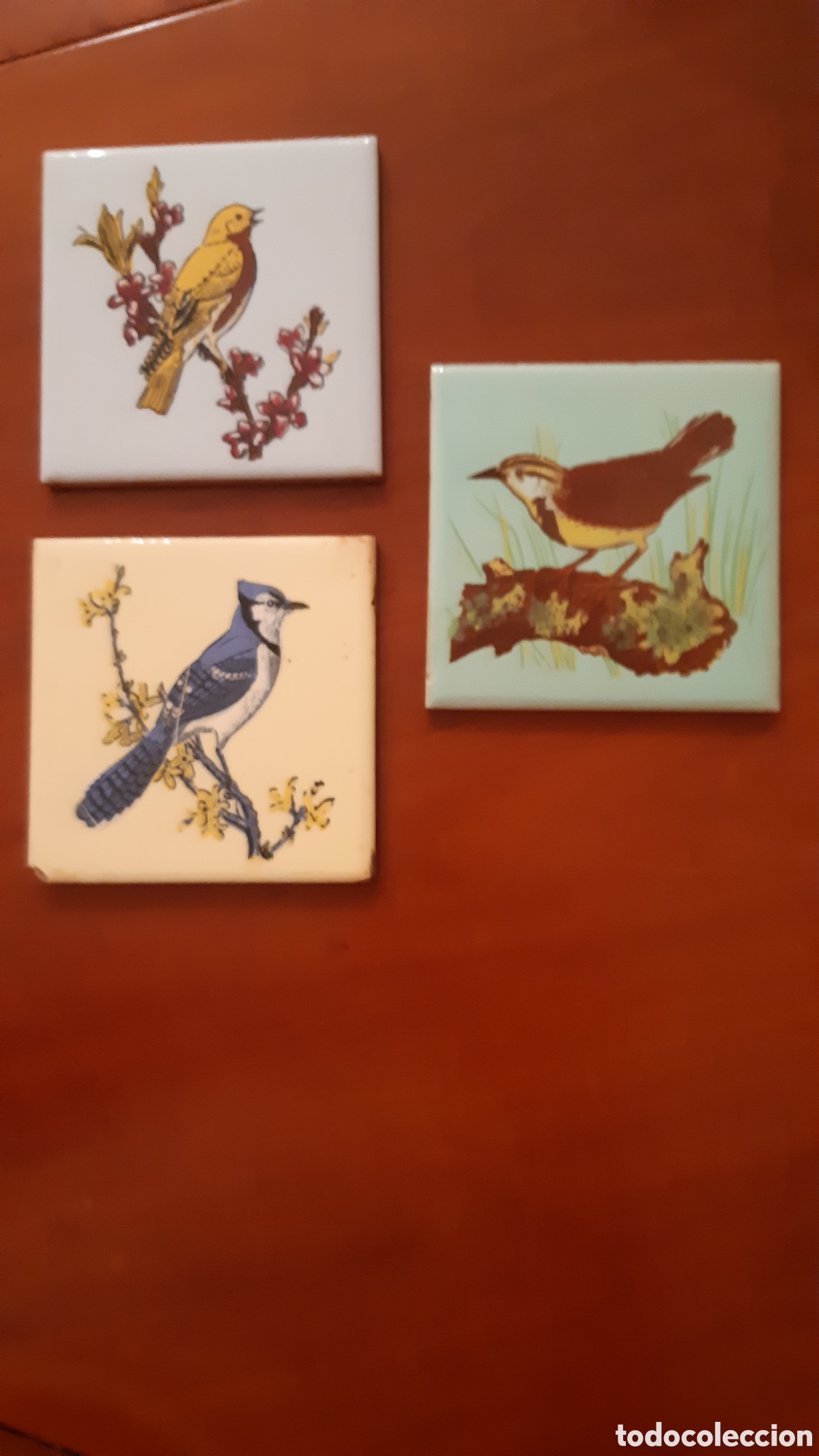 Antig&uuml;edades: TRES AZULEJOS VINTAGE - Foto 1