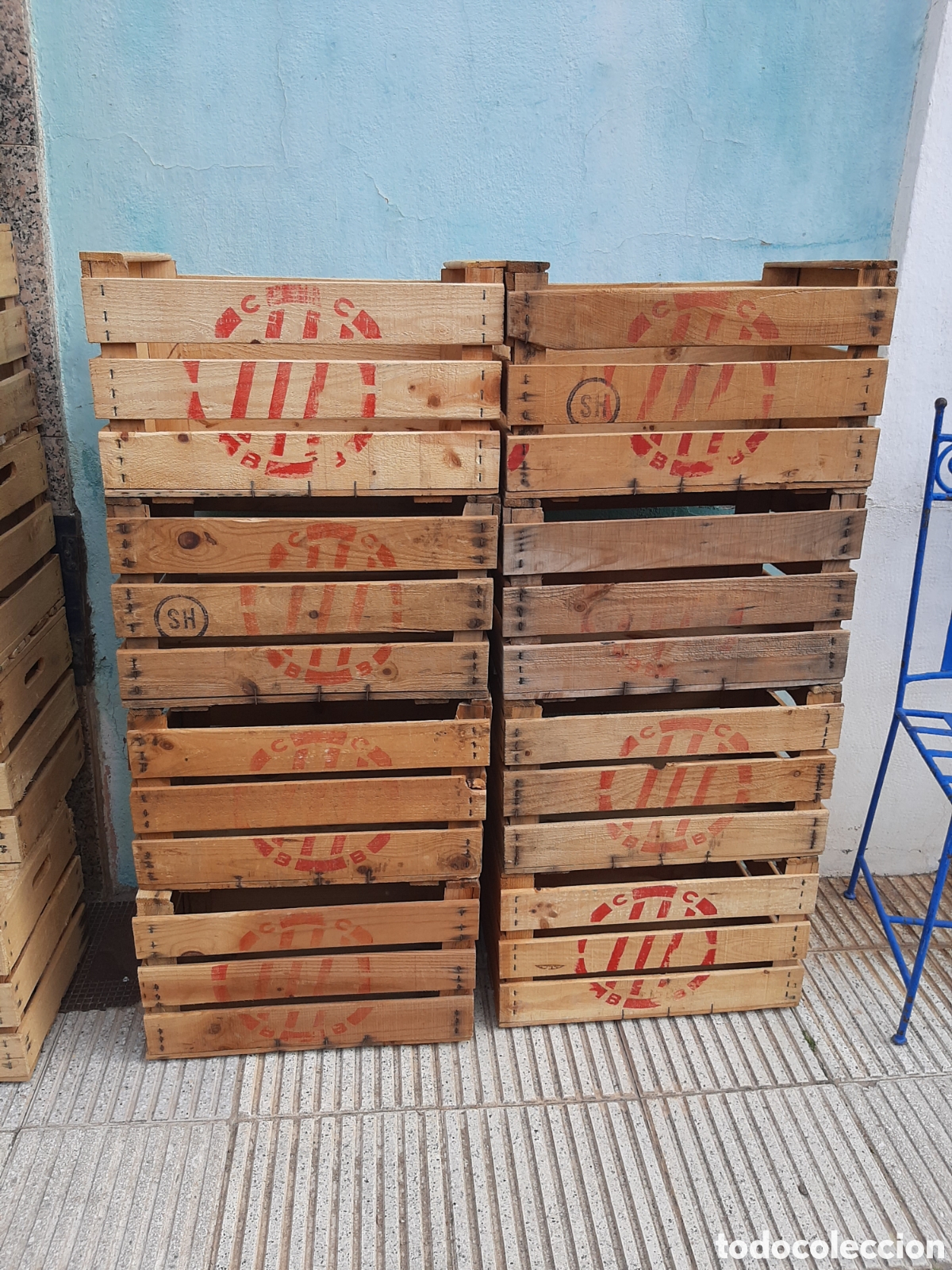 Antig&uuml;edades: Cajas madera fruta antiguas - Foto 3