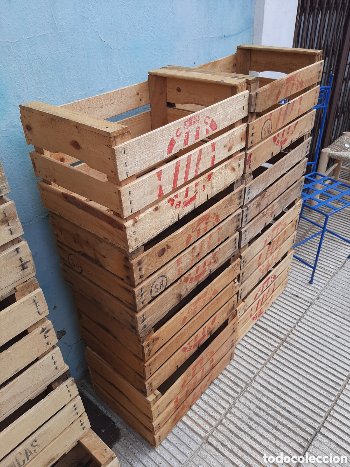 Antig&uuml;edades: Cajas madera fruta antiguas - Foto 4