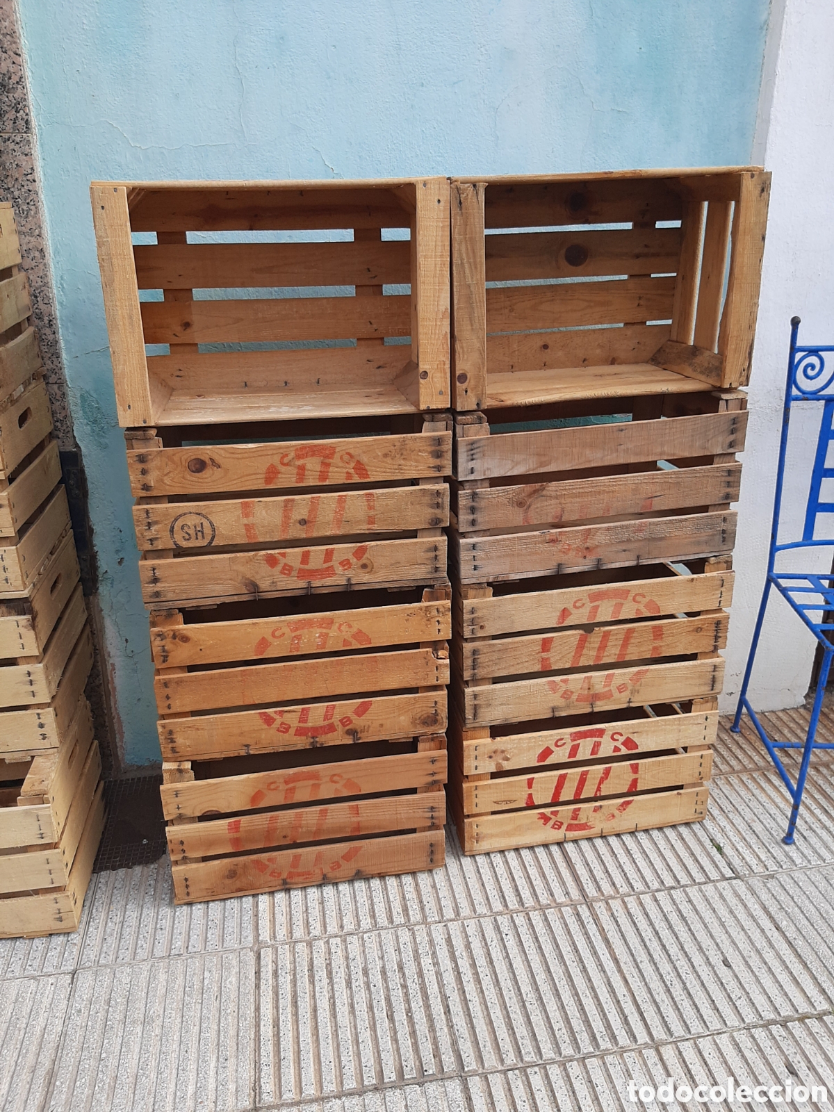 Antig&uuml;edades: Cajas madera fruta antiguas - Foto 5