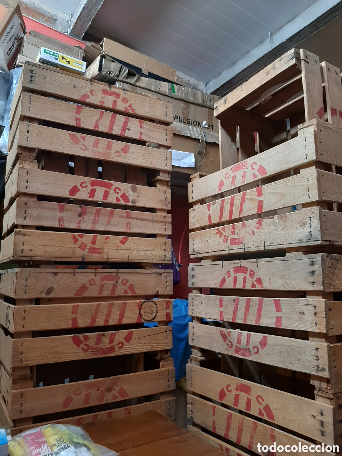Antig&uuml;edades: Cajas madera fruta antiguas - Foto 1