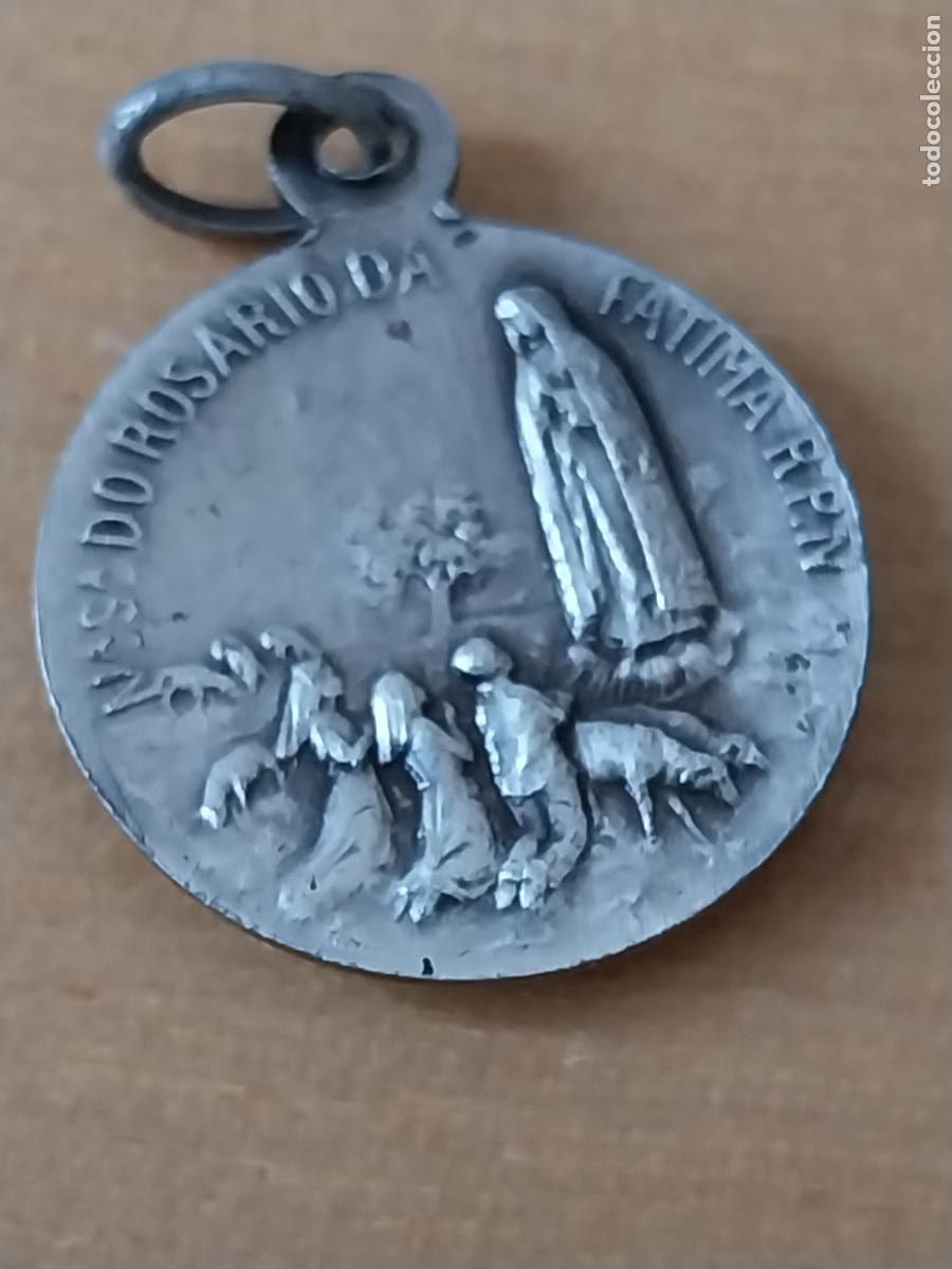 Antig&uuml;edades: VIRGEN FATIMA MEDALLA 1,6CMS - Foto 2