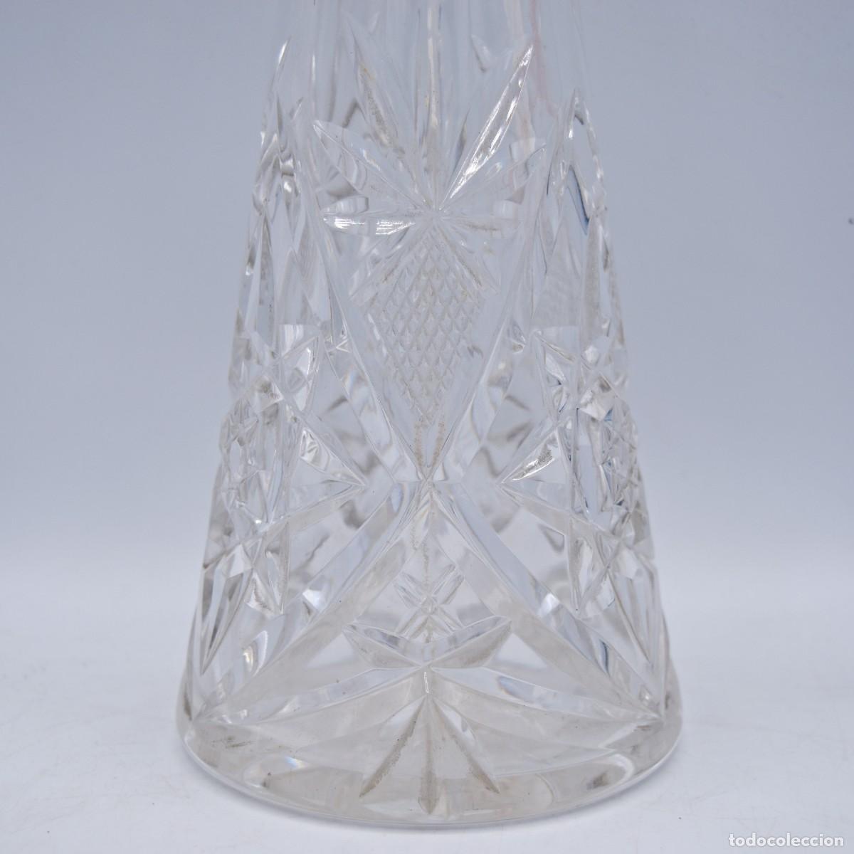 Antig&uuml;edades: Licorera de cristal tallado con cuello de plata - Foto 7