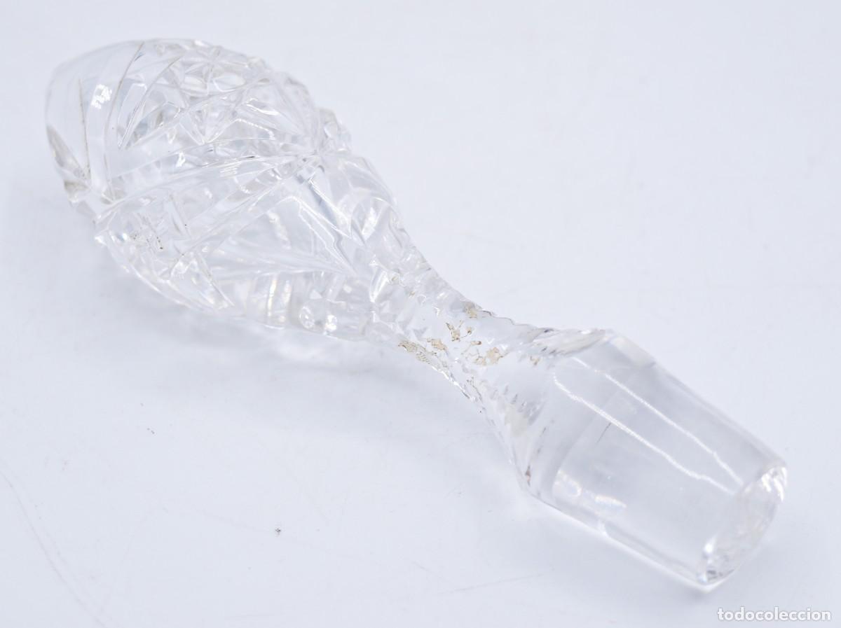 Antig&uuml;edades: Licorera de cristal tallado con cuello de plata - Foto 8