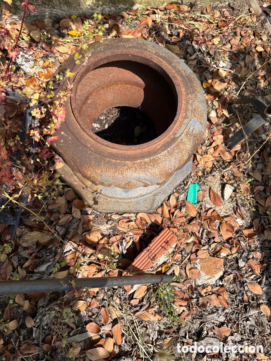 Antig&uuml;edades: Base fe farola en hierro fundido - Foto 3