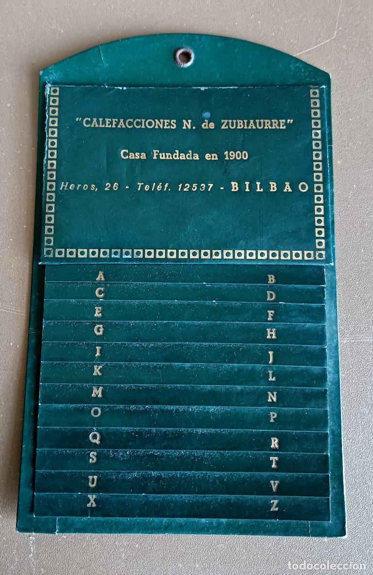 Antig&uuml;edades: Agenda &ndash; directorio de tel&eacute;fono / Calefacciones N. de Zubiaurre &ndash; Bilbao / Piel o similar