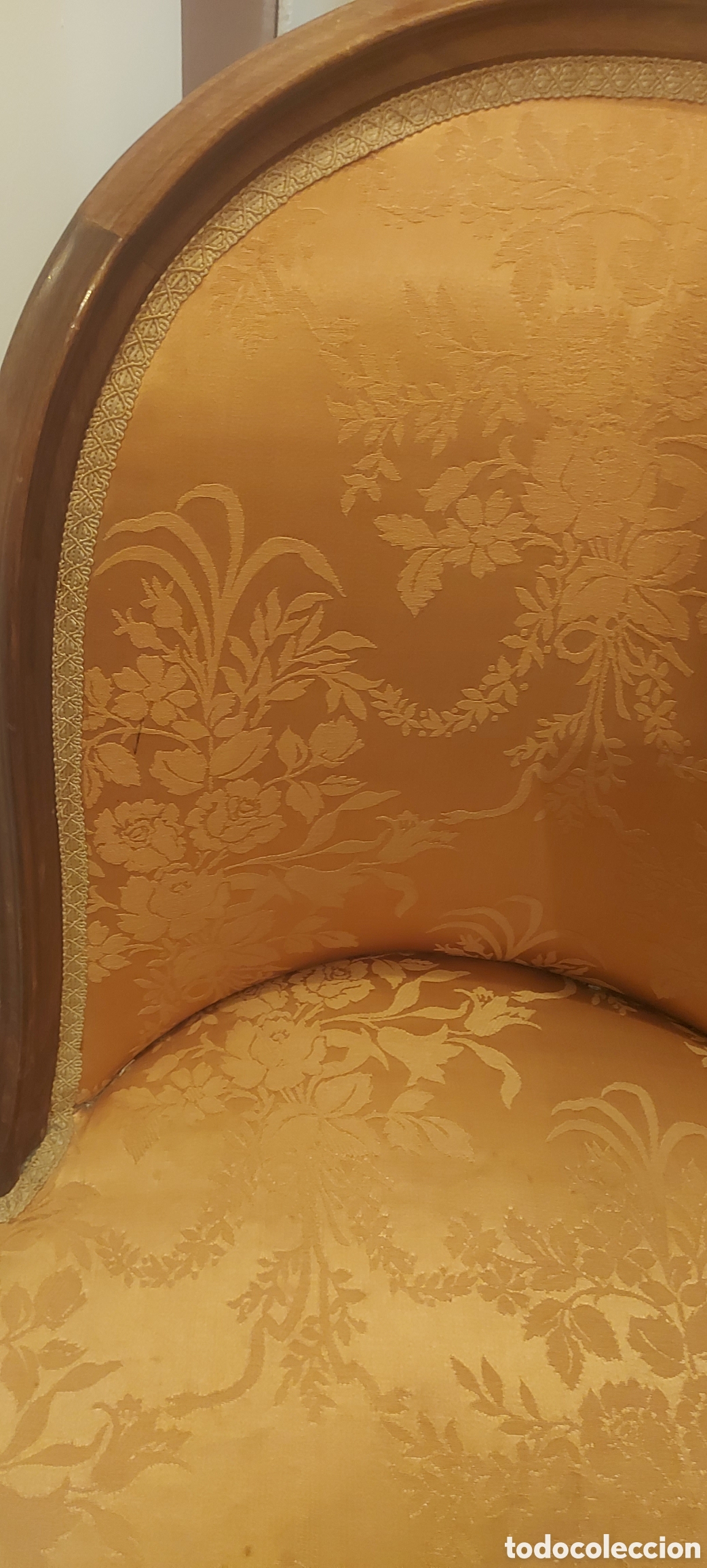 Antig&uuml;edades: Silla antigua en color rosa - Foto 2