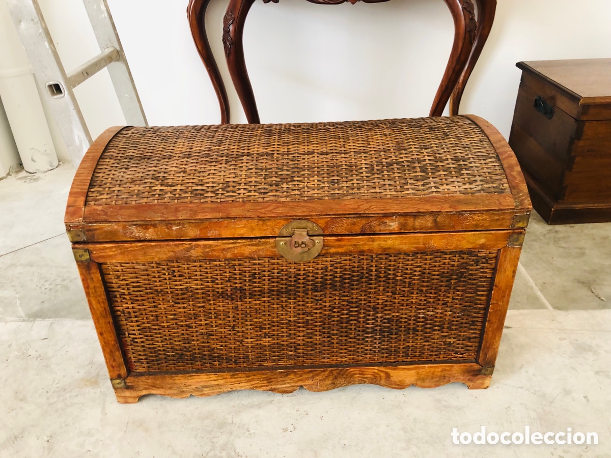 Antig&uuml;edades: Ba&uacute;les de madera maciza - Foto 3