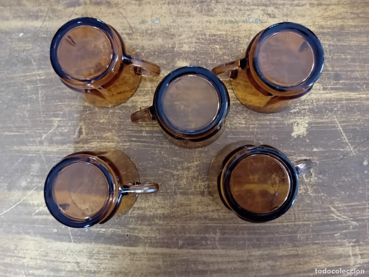 Antig&uuml;edades: 5 tazas biseladas de Duralex, Spain, antiguas - Foto 3