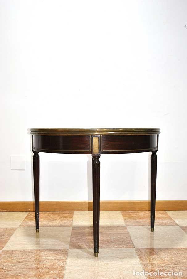 Antig&uuml;edades: MESA DE JUEGOS ESTILO LUIS XVI - Foto 1
