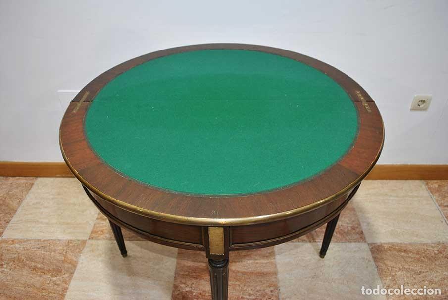 Antig&uuml;edades: MESA DE JUEGOS ESTILO LUIS XVI - Foto 10