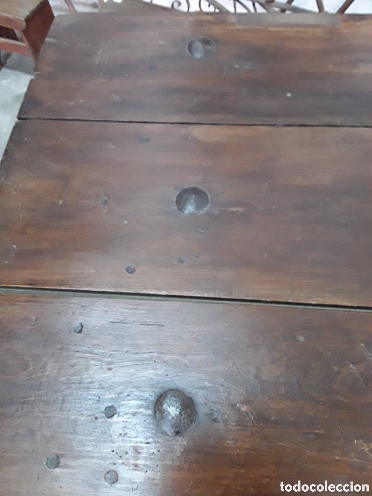 Antig&uuml;edades: Mesa r&uacute;stica de pino ( tocinera ) - Foto 10