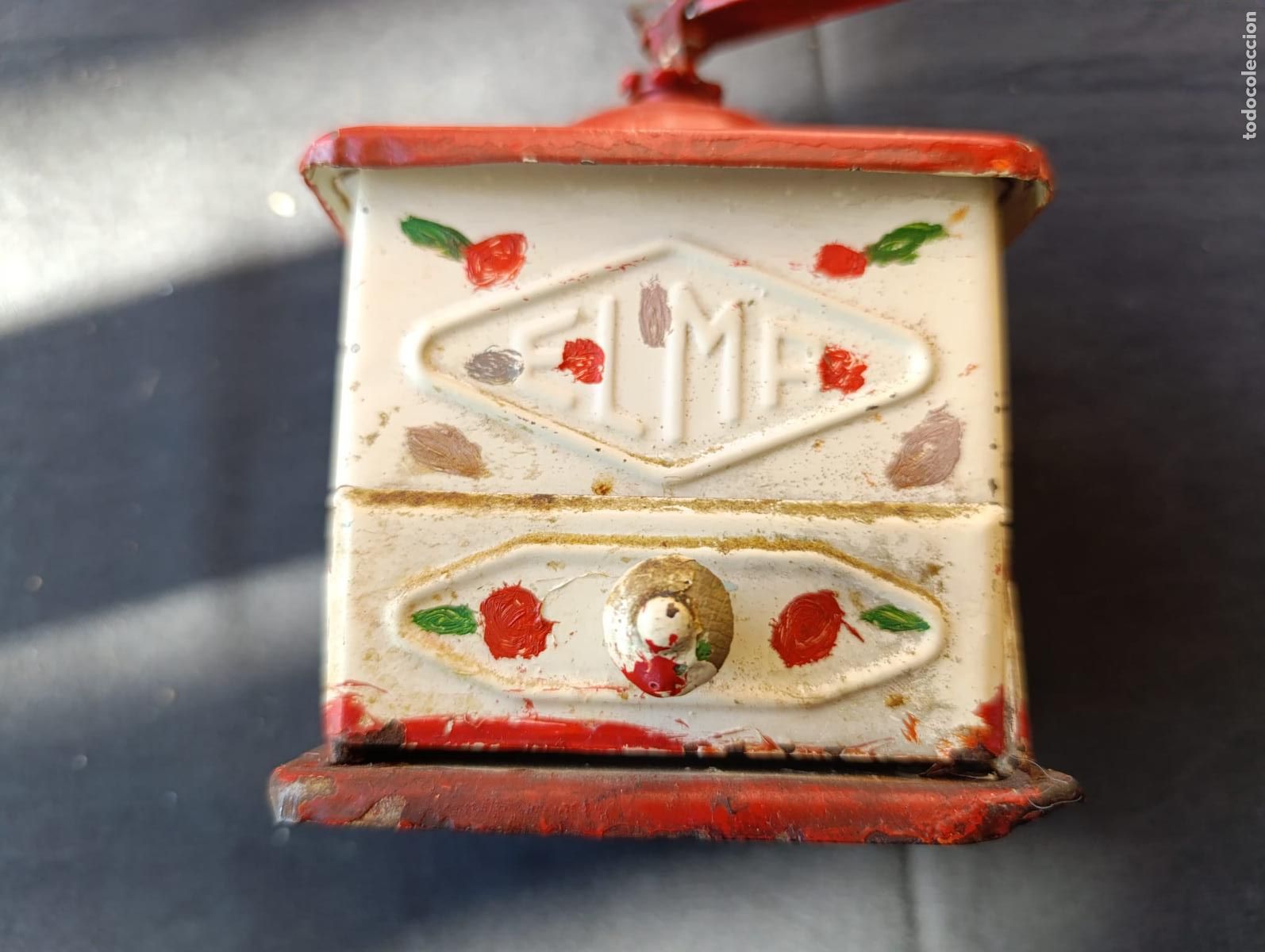 Antig&uuml;edades: ANTIGUO MOLINILLO ELMA DECORADO. - Foto 3