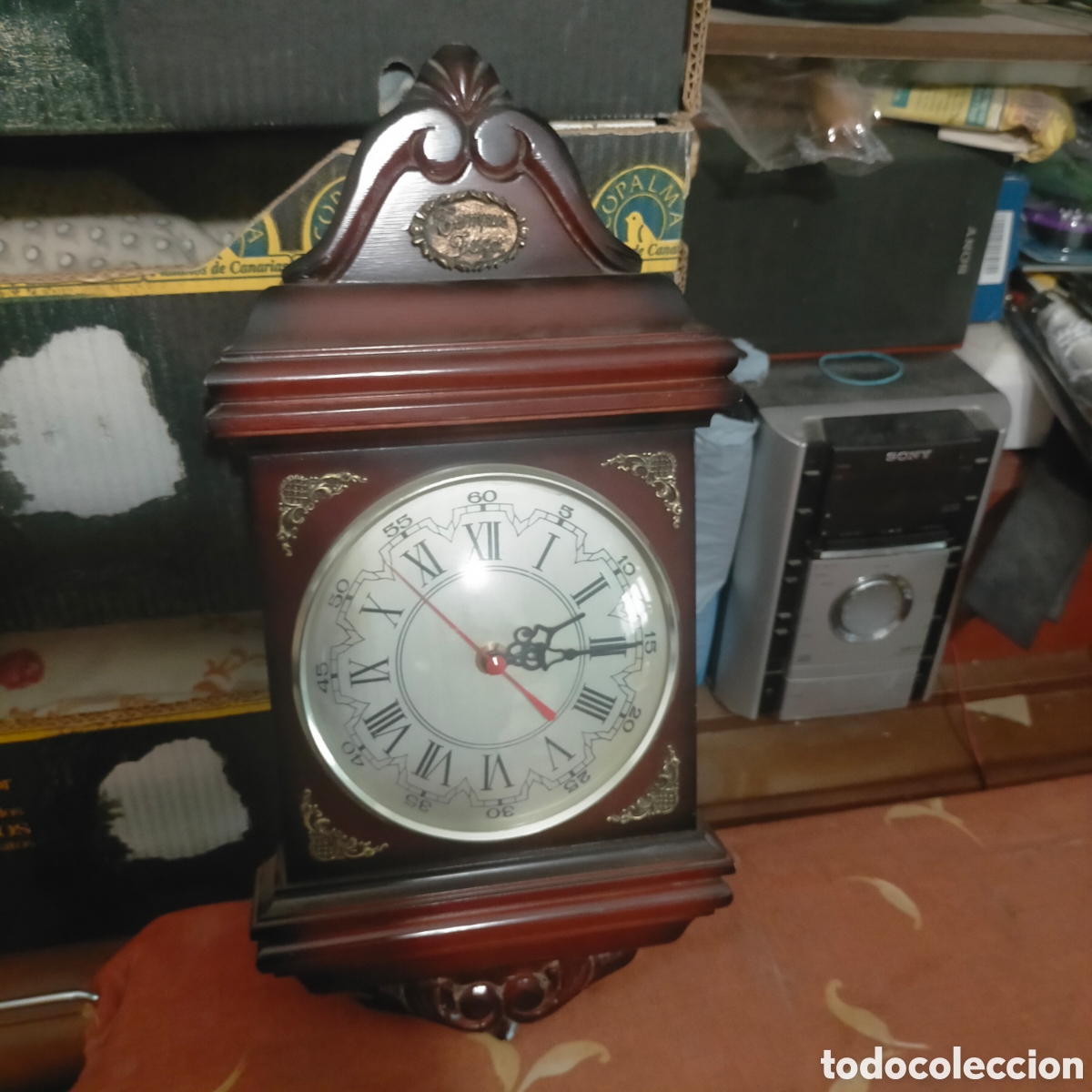Antig&uuml;edades: Reloj antiguo de pared - Foto 1