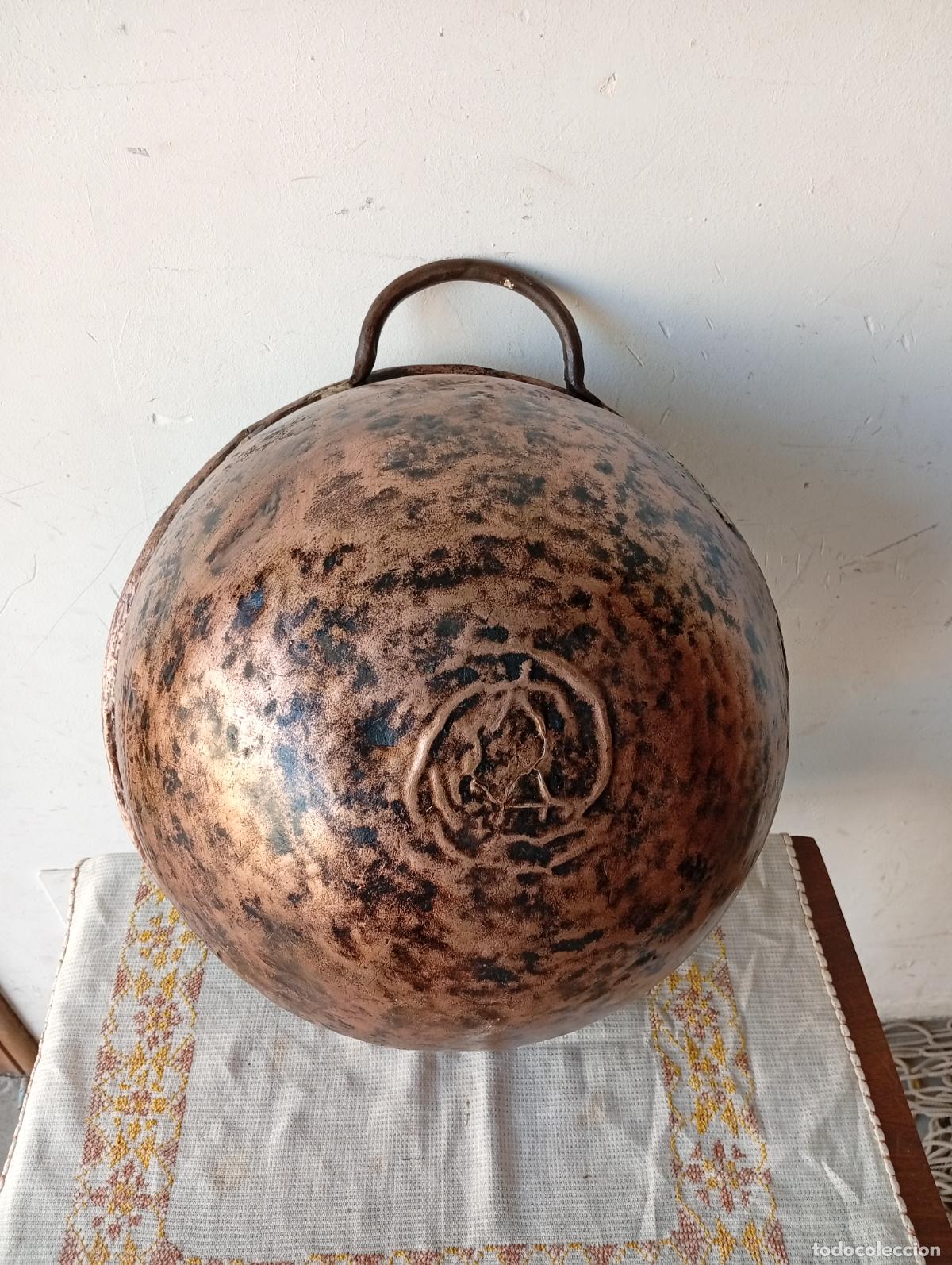 Antig&uuml;edades: ANTIGUO PEROL O CALDERA DE COBRE - Foto 3