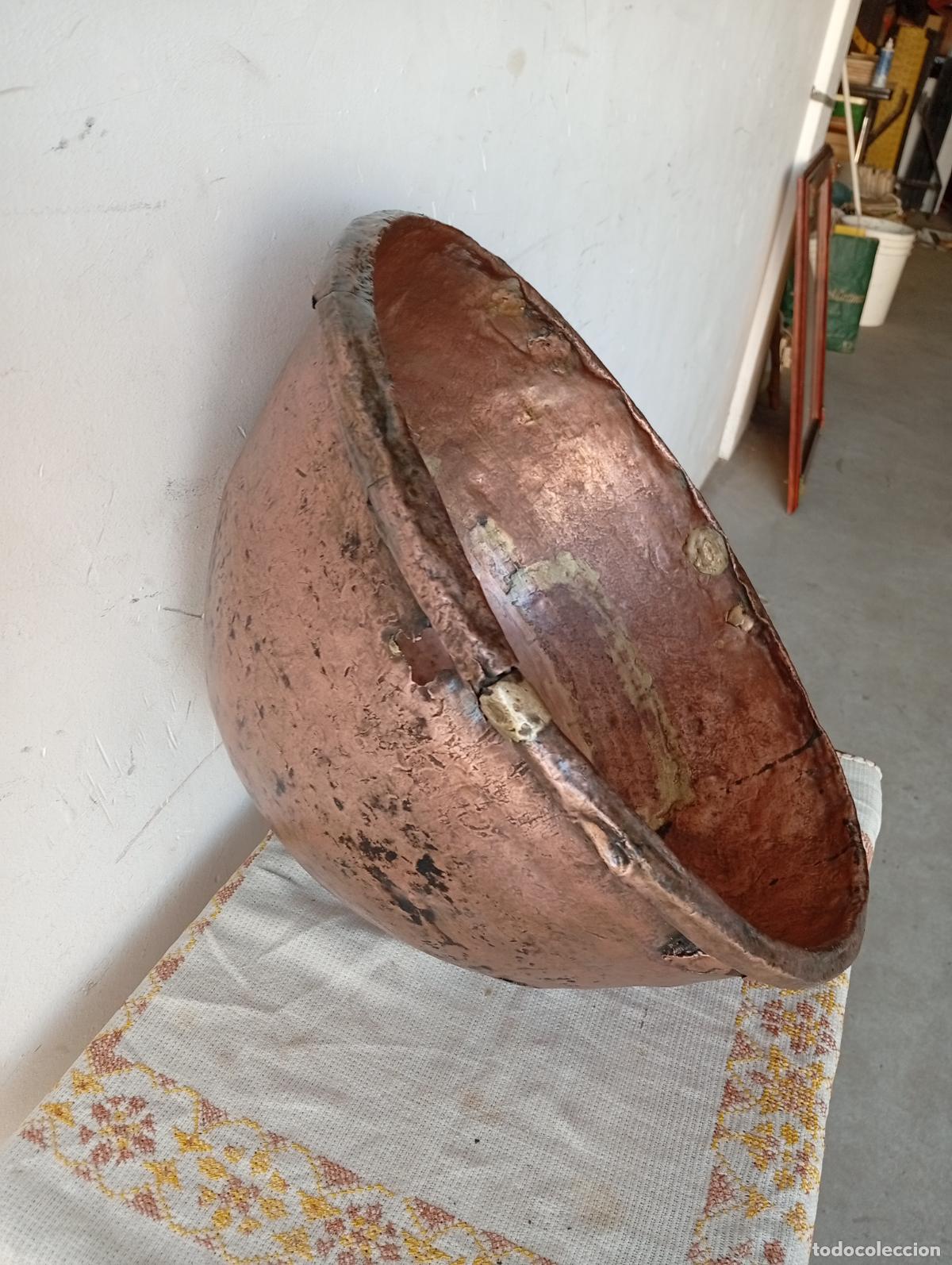 Antig&uuml;edades: ANTIGUO PEROL O CALDERA DE COBRE - Foto 5