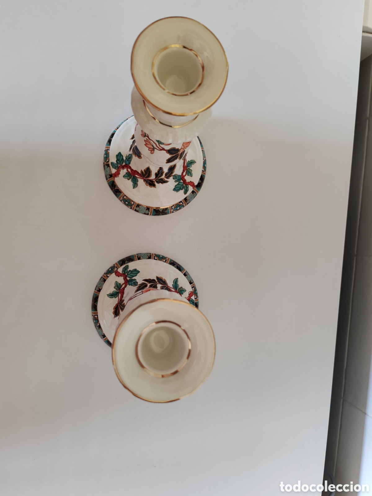 Antig&uuml;edades: Candelabros de porcelana - Foto 3