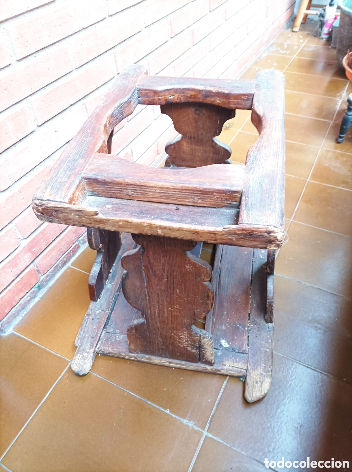 Antig&uuml;edades: Taca-taca infantil en madera - Foto 1