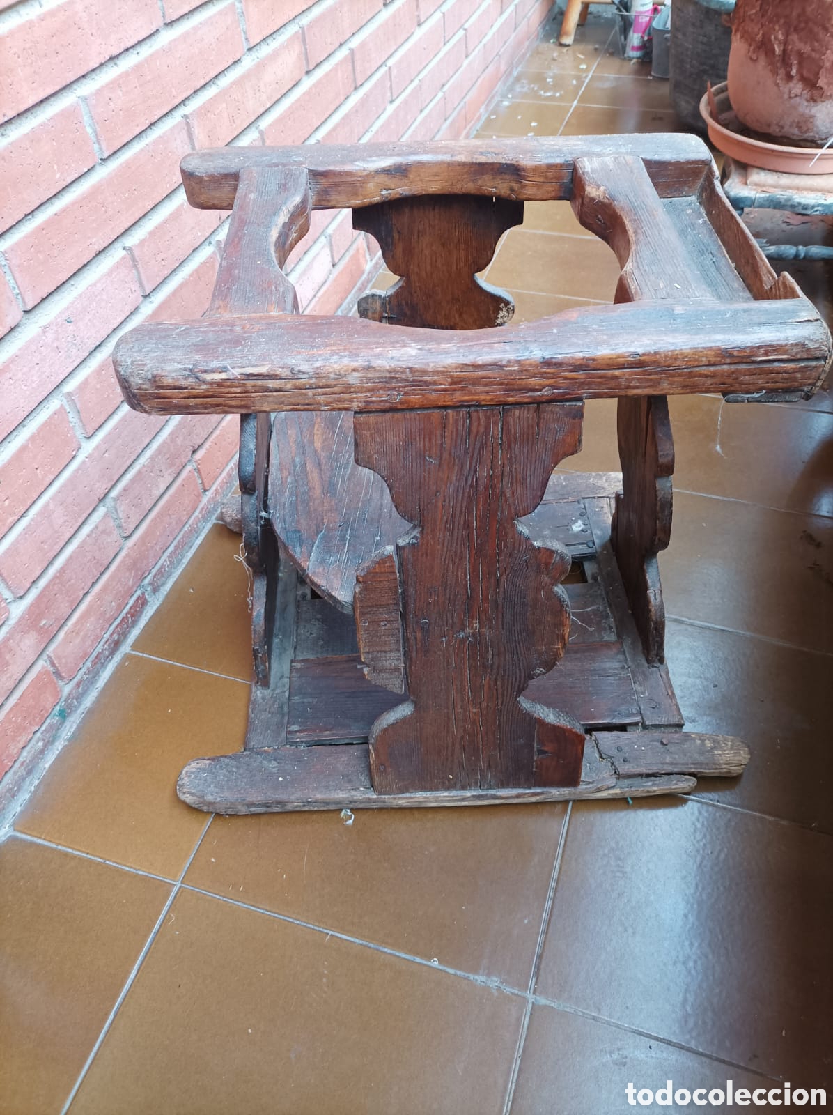 Antig&uuml;edades: Taca-taca infantil en madera - Foto 6