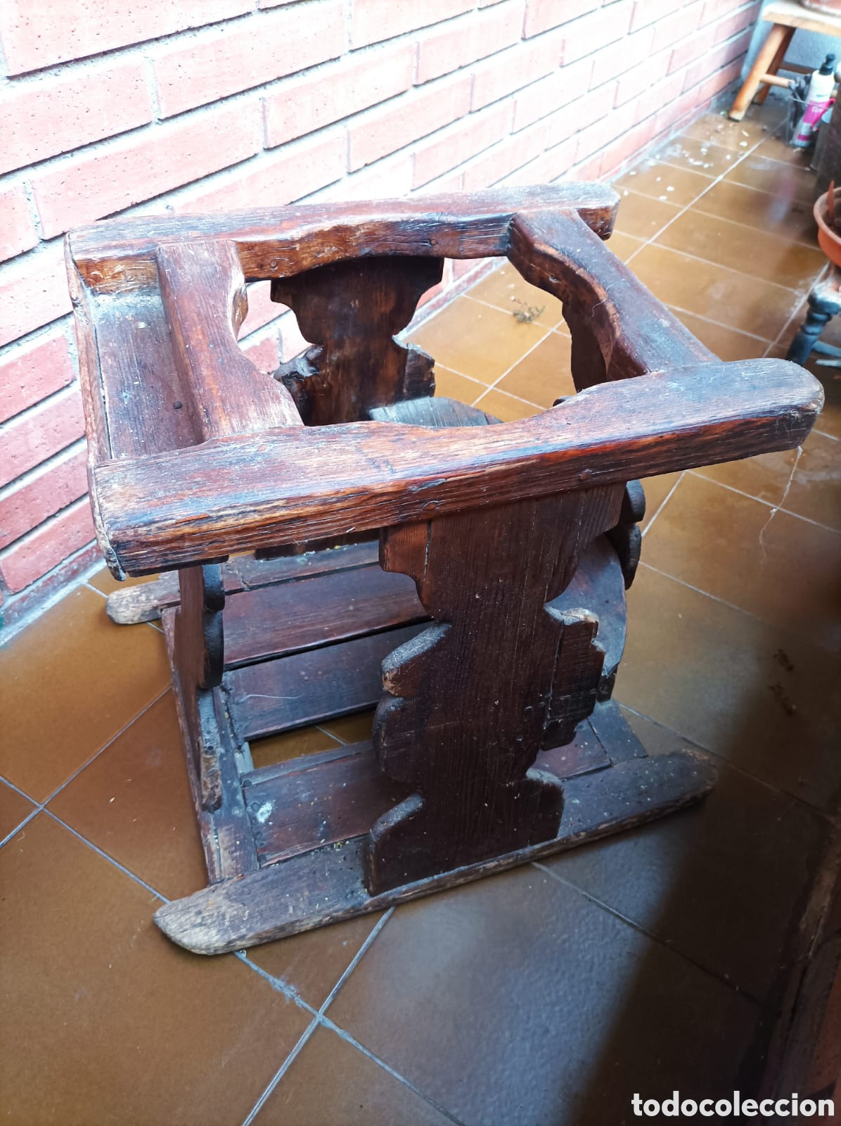 Antig&uuml;edades: Taca-taca infantil en madera - Foto 2