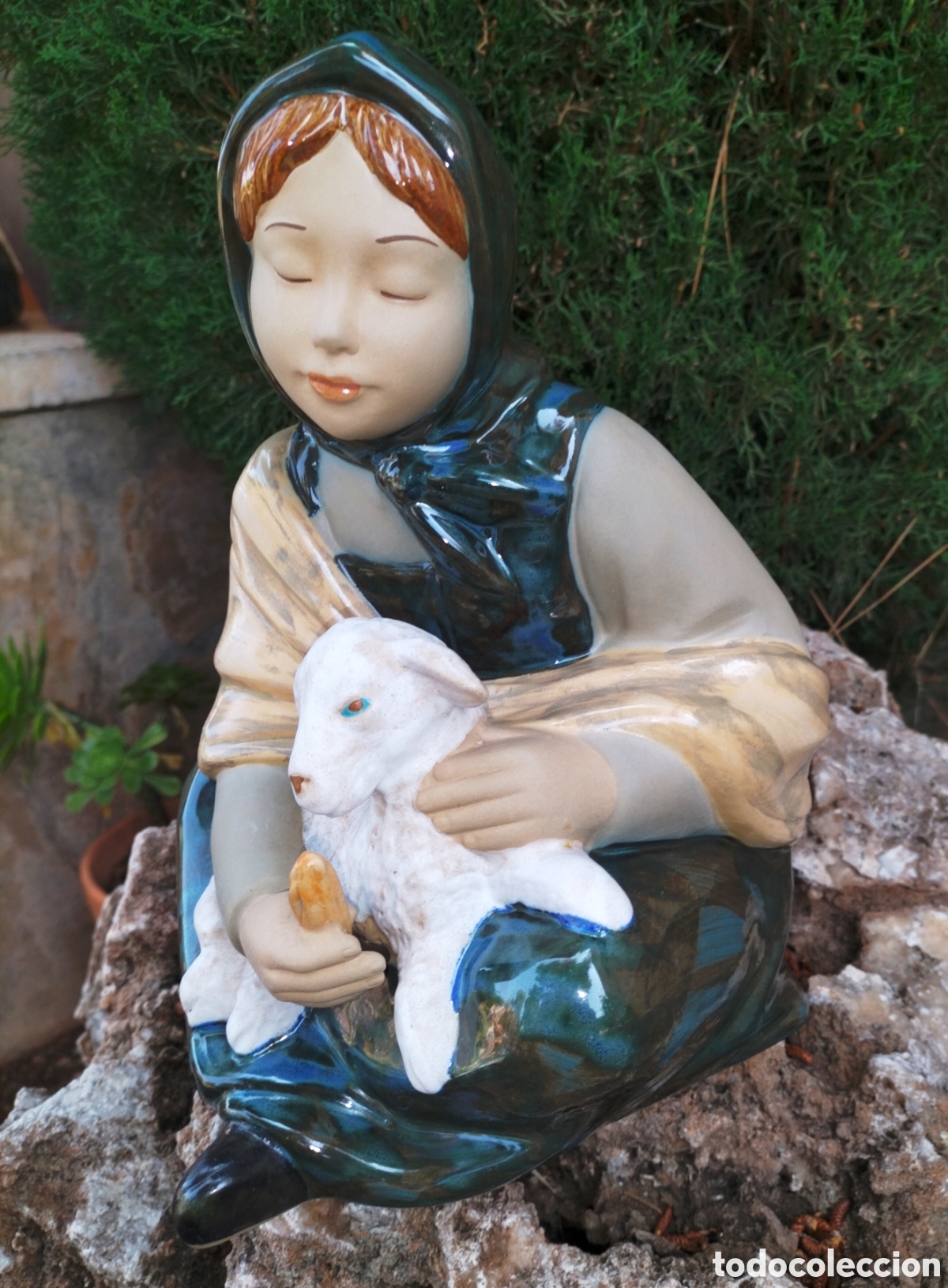 Antig&uuml;edades: 2 FIGURAS DE POCELANAS LLADRO - PASTORCILLOS - - Foto 8