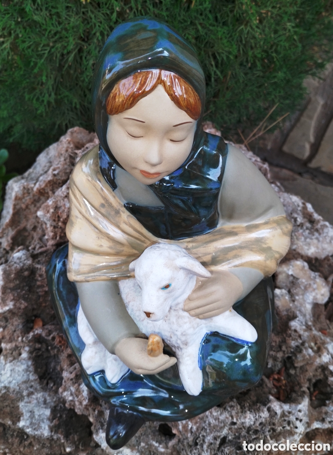 Antig&uuml;edades: 2 FIGURAS DE POCELANAS LLADRO - PASTORCILLOS - - Foto 9