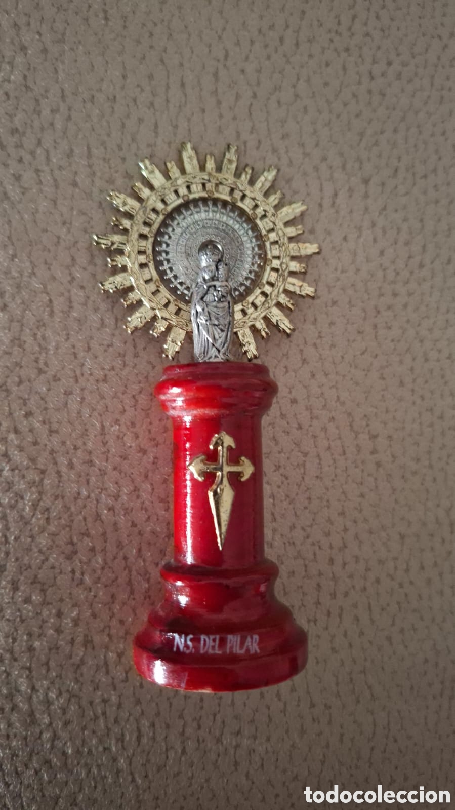 Antig&uuml;edades: Peque&ntilde;a Virgen del Pilar - Foto 1