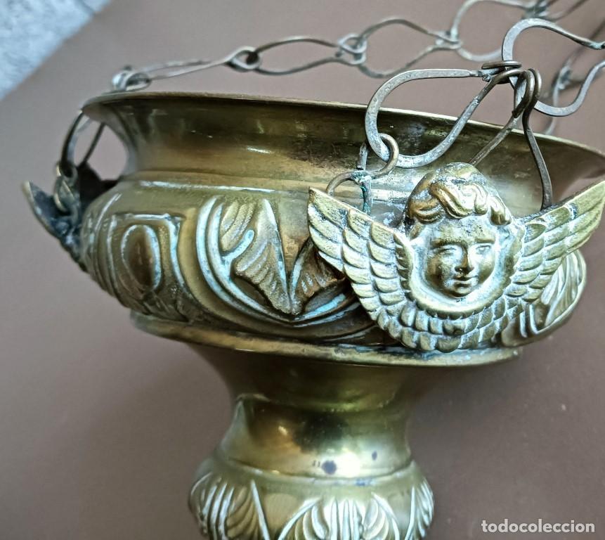 Antig&uuml;edades: L&aacute;mpara o similar de lat&oacute;n &ndash; bronce - Foto 3