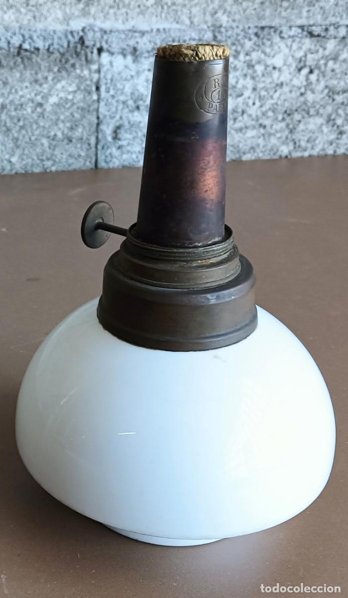 Antig&uuml;edades: Pieza quinqu&eacute; Cer&aacute;mica y lat&oacute;n - Foto 2