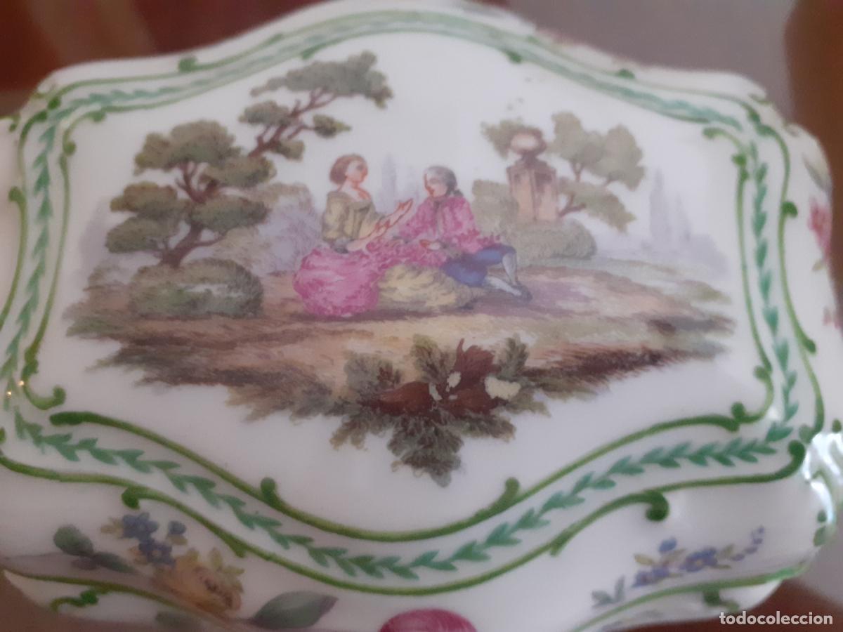 Antig&uuml;edades: Caja pintada de porcelana francesa - Foto 7