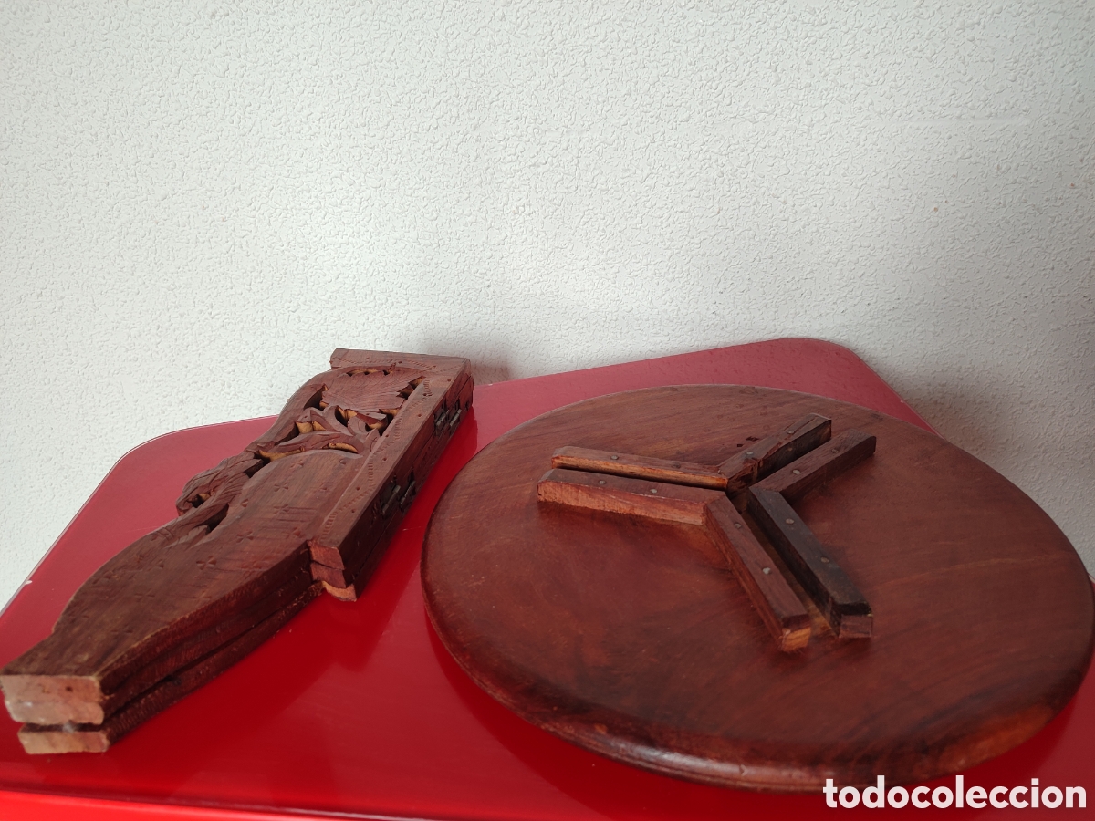 Antig&uuml;edades: Mesa madera &aacute;rabe tallada - Foto 5