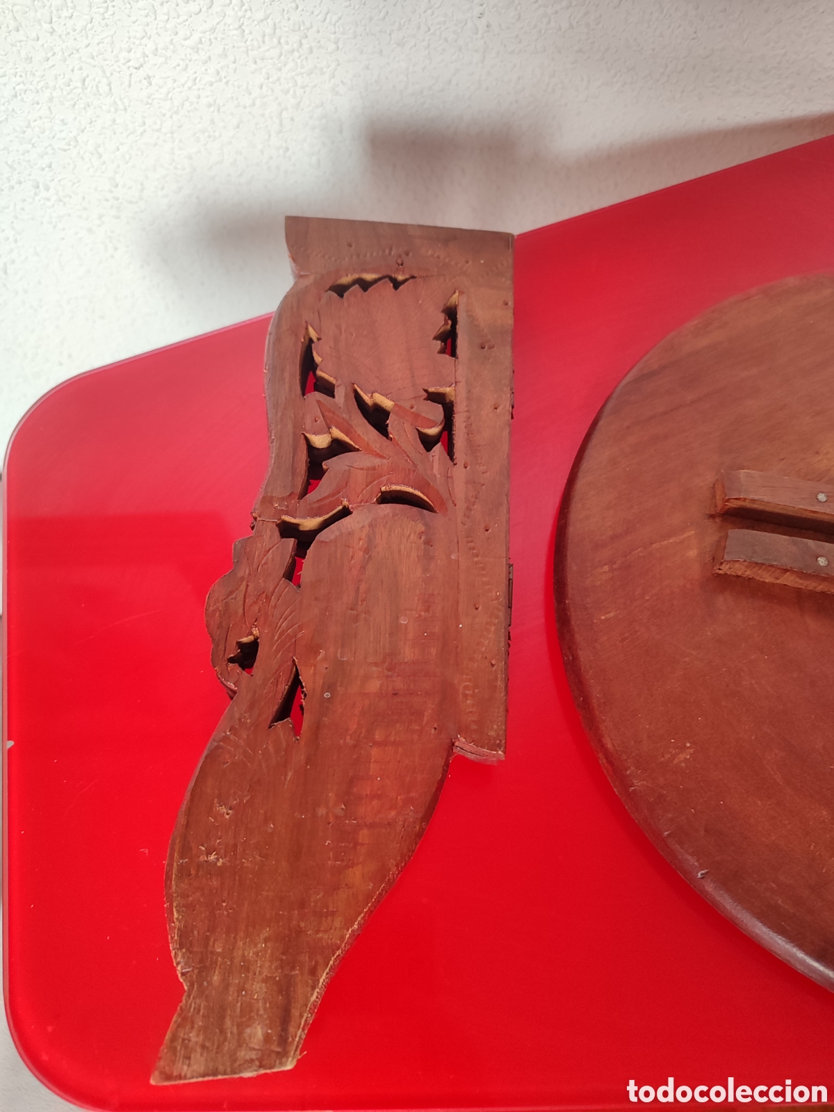 Antig&uuml;edades: Mesa madera &aacute;rabe tallada - Foto 7