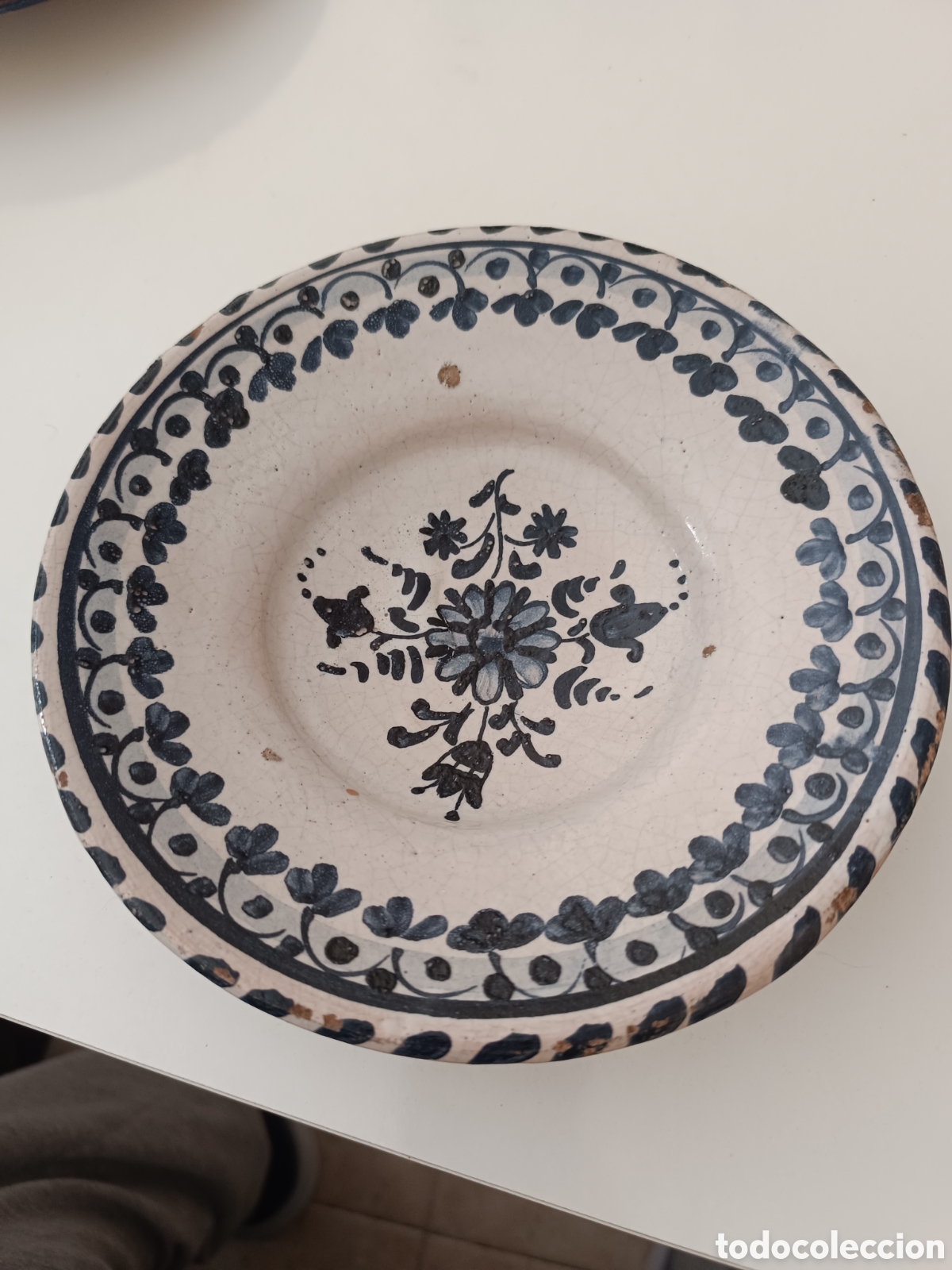 Antig&uuml;edades: Plato cer&aacute;mico de artesano - Foto 2