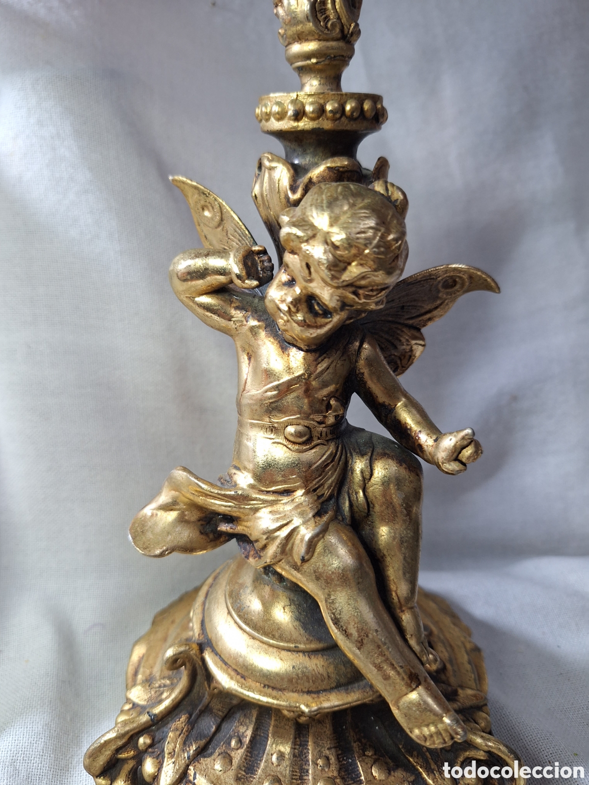 Antig&uuml;edades: Precioso candelero de bronce. - Foto 2